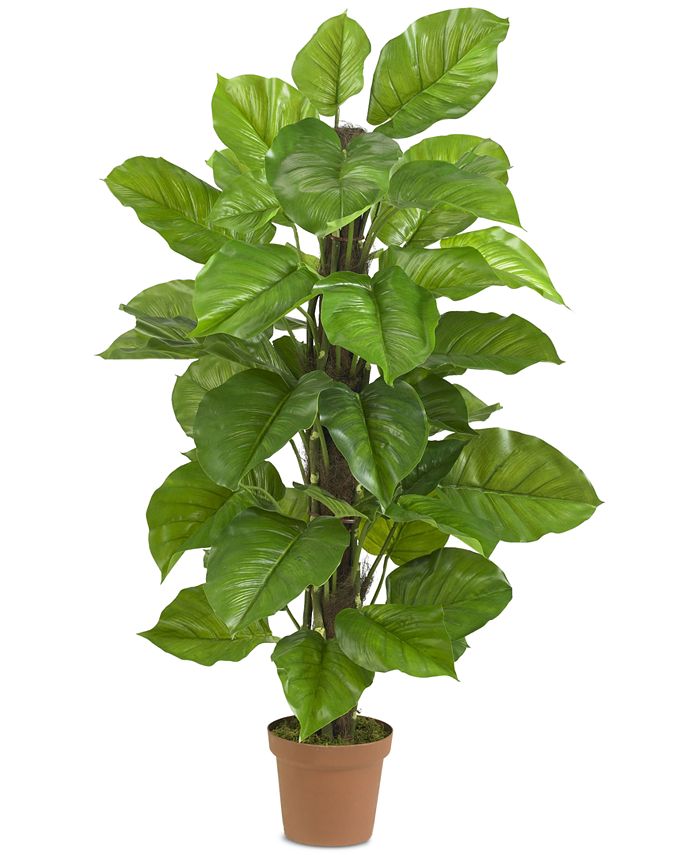 Nearly Natural 52" Large Leaf Philodendron Real Touch Plant Macy's