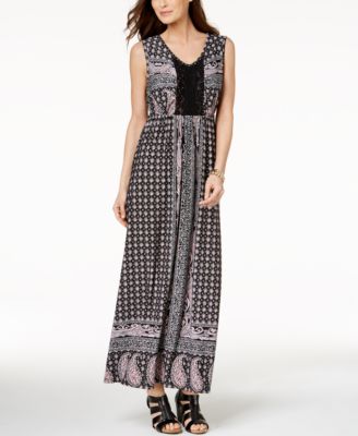 Style \u0026 Co Crocheted Maxi Dress 
