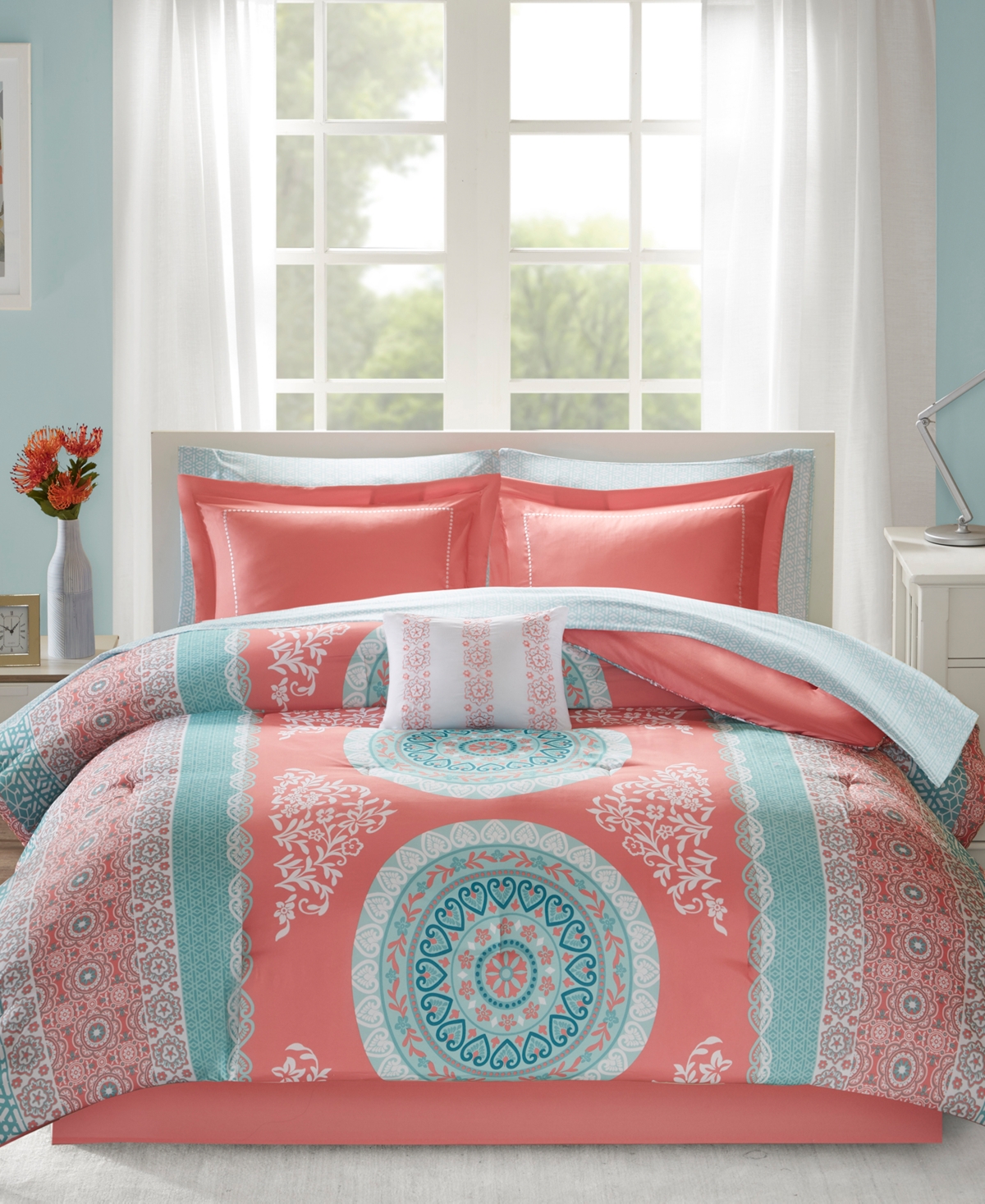 INTELLIGENT DESIGN LORETTA 7-PC. COMFORTER SET, TWIN