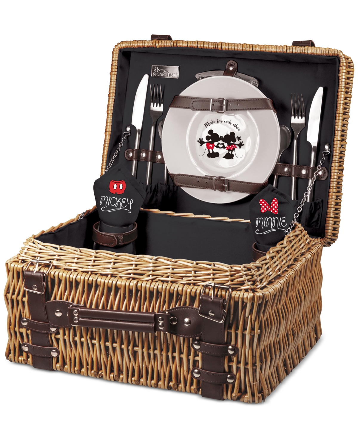 Mickey & Minnie Mouse Champion Picnic Basket - Black