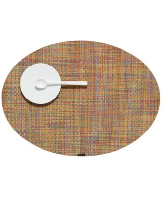 Chilewich Mini Basketweave Oval Placemat Collection