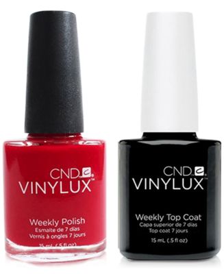 Fange Hjemland smøre CND Creative Nail Design Vinylux Rouge Red Nail Polish & Top Coat (Two  Items), 0.5-oz., from PUREBEAUTY Salon & Spa - Macy's