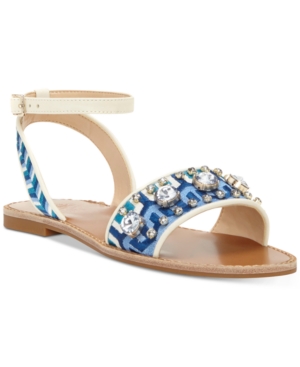 UPC 190955859676 product image for Vince Camuto Akitta Embellished Flat Sandals Women's Shoes | upcitemdb.com