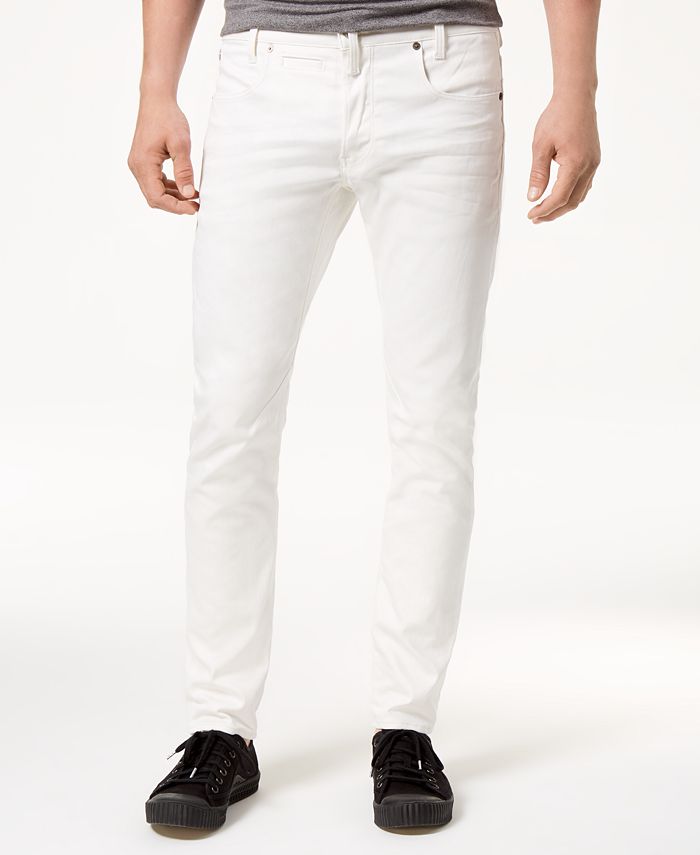 G-Star Raw Men's Slim-Fit Stretch White Jeans & Reviews - Jeans - Men ...