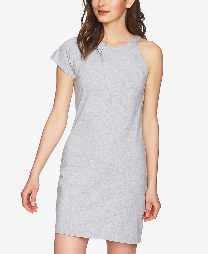 One shoulder shirt dress sales