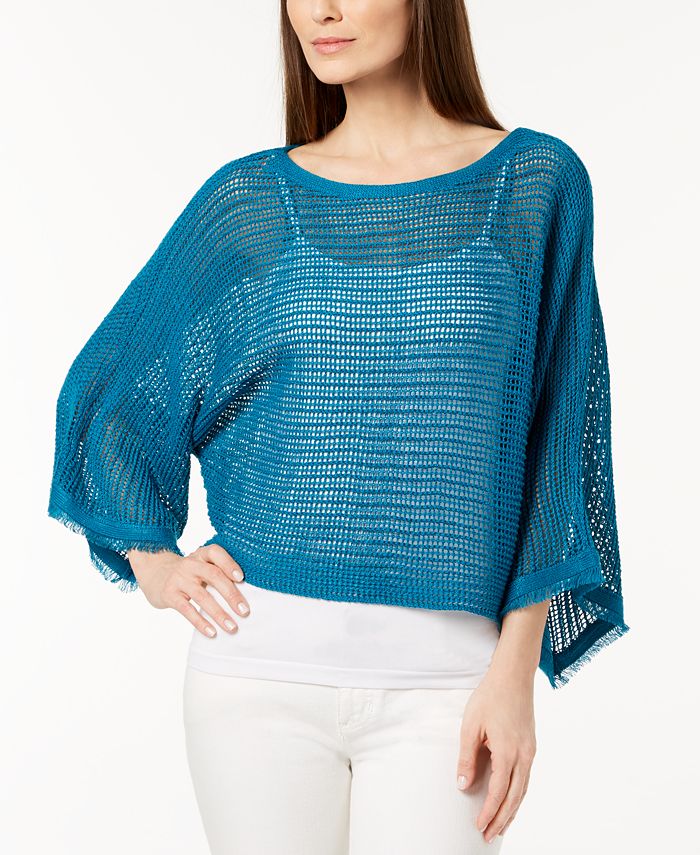 Eileen Fisher Organic Linen Sheer Sweater - Macy's