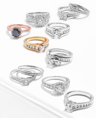 Certified Diamond Channel Engagement Ring in 14k Gold (1 ct. t.w.)