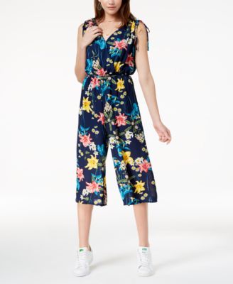 As U Wish Juniors Cropped Wide Leg Jumpsuit Macy s