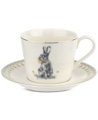 Spode - Meadow Lane Teacup & Saucer Set, Green