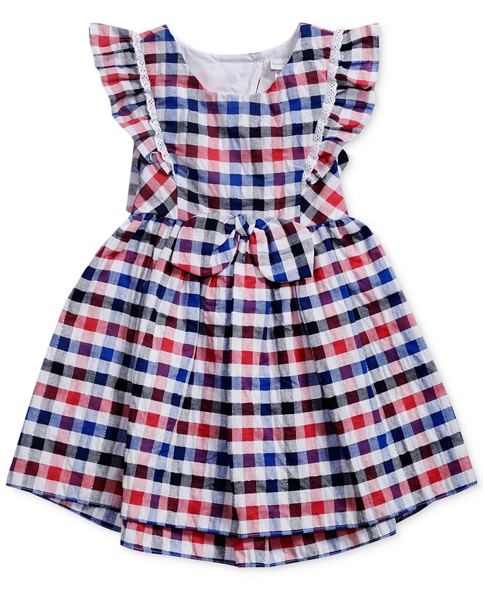 Sweet Heart Rose Multi-Color Checked Dress, Toddler Girls - Macy's