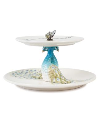 Edie Rose by Rachel Bilson - Peacock 2-Tiered Server