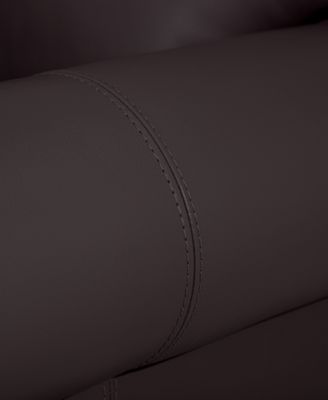 Orid 84" Leather Roll Arm Sofa