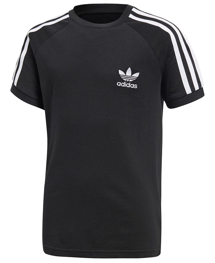 adidas Logo-Print Cotton T-Shirt, Big Boys & Reviews - Shirts & Tops ...
