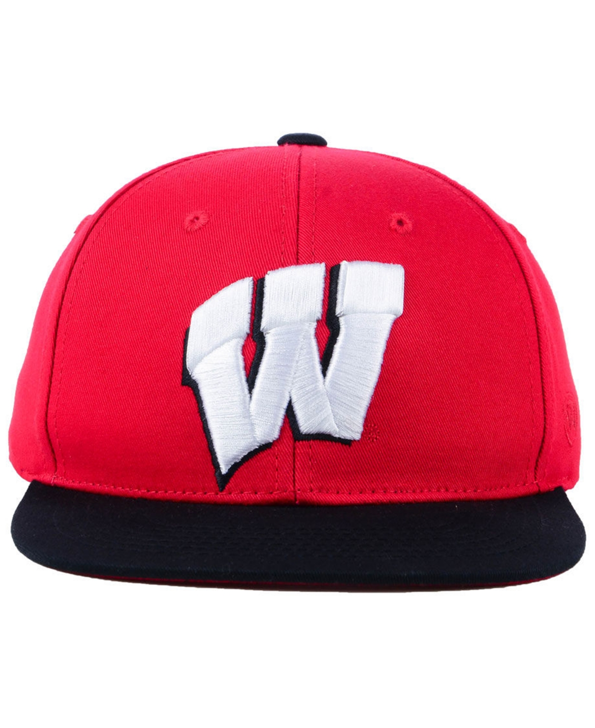 Top Of The World Boys' Wisconsin Badgers Maverick Snapback Cap In Red,black