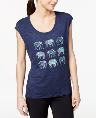 Gaiam Dani Graphic Elephant T-Shirt - Macy's