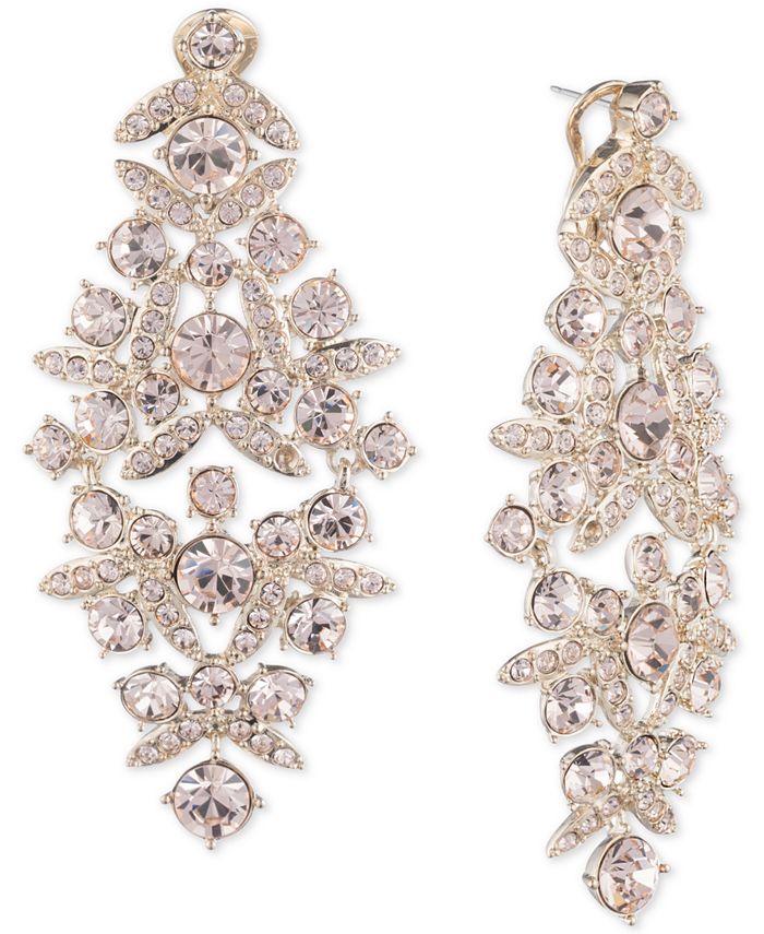 Givenchy Crystal Chandelier Earrings, Givenchy Gold Tone Crystal Chandelier Earrings