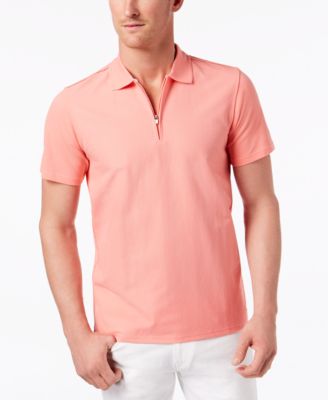 mens zip up polo