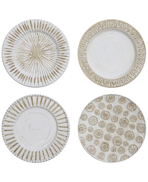 3r Studio Round Decorative Ceramic Wall Plates Set Of 4 Reviews