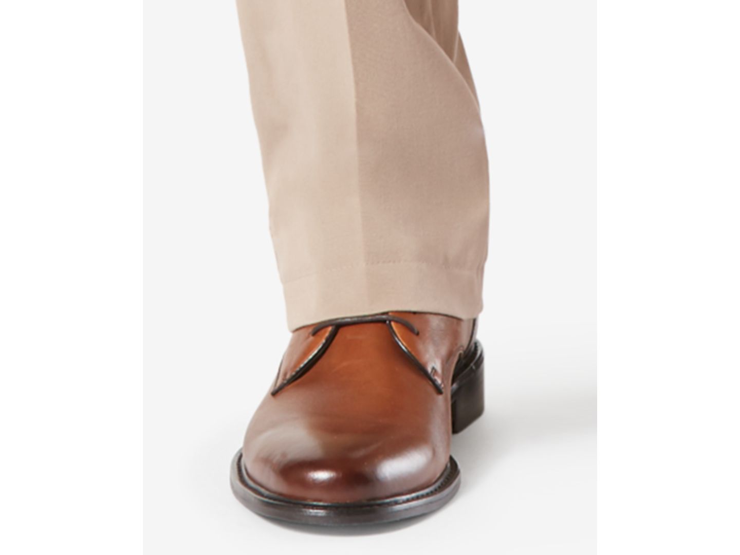 Мужские брюки Dockers Workday Smart 360 Flex Classic Fit Khaki Stretch, цвет: Песочный бежевый — фото 6