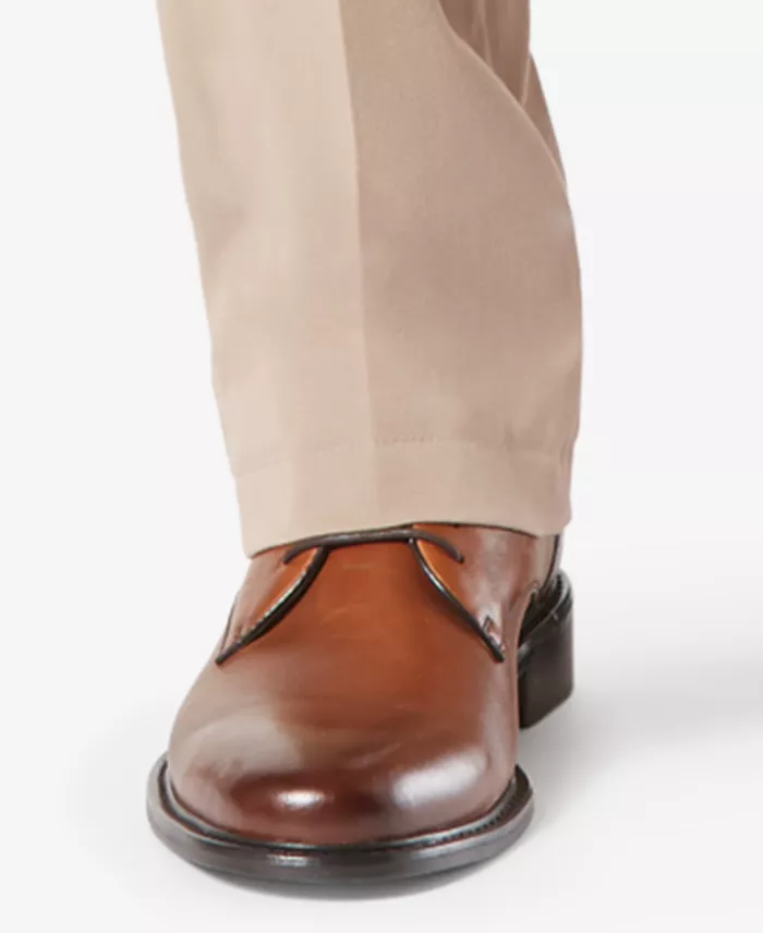 Men's Workday Smart 360 Flex Classic Fit Khaki Stretch Pants - thumbnail 6