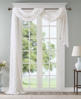 Irina Diamond Embroidered Sheer Window Treatments