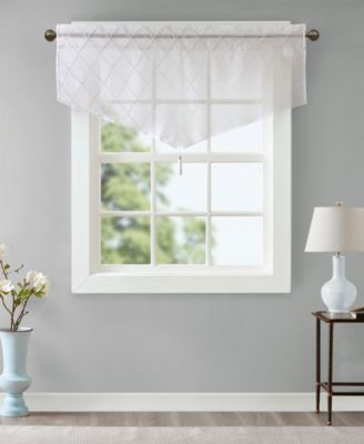 Irina Diamond Embroidered Sheer Window Treatments