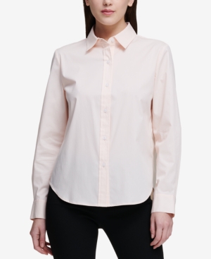 DKNY BUTTON-DOWN SHIRT, CREATED FOR MACY'S