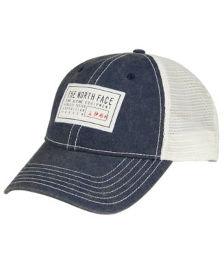 north face broken in trucker hat