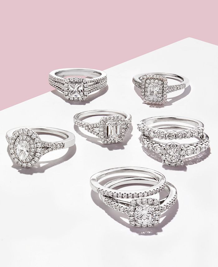 Marchesa Certified Diamond Bridal Set (1-1/4 ct. t.w.) in 18k White ...