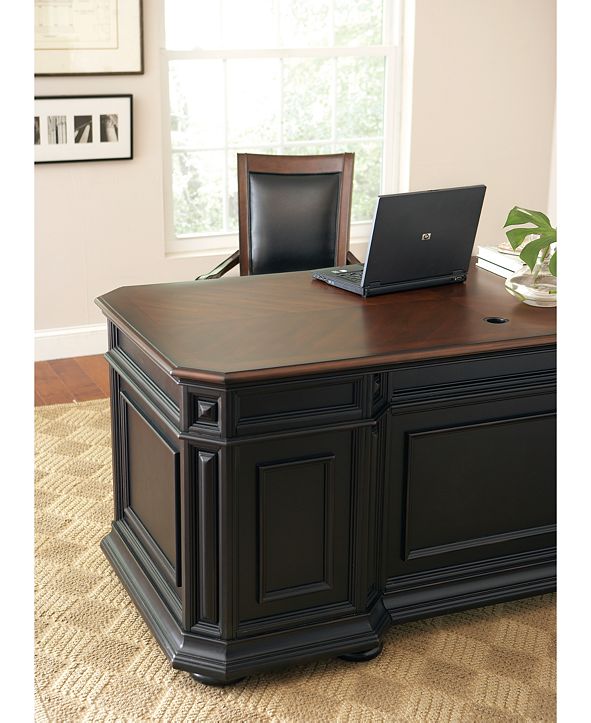Furniture Beekman Home Office Executive Desk & Reviews Furniture Macy's