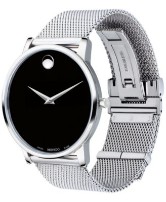 Unisex Swiss Museum Classic Stainless Steel Mesh Bracelet Watch 40mm