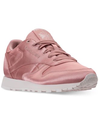 Reebok Women's Classic Leather Satin Casual Sneakers from Finish Line ...