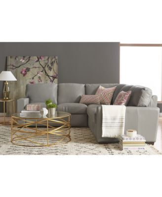 Ennia Leather Sectional And Sofa Collection Created for Macy s