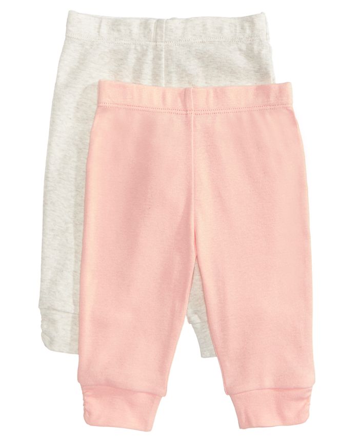 First Impressions Baby Girls 2Pack PullOn Cotton Pants, Created for