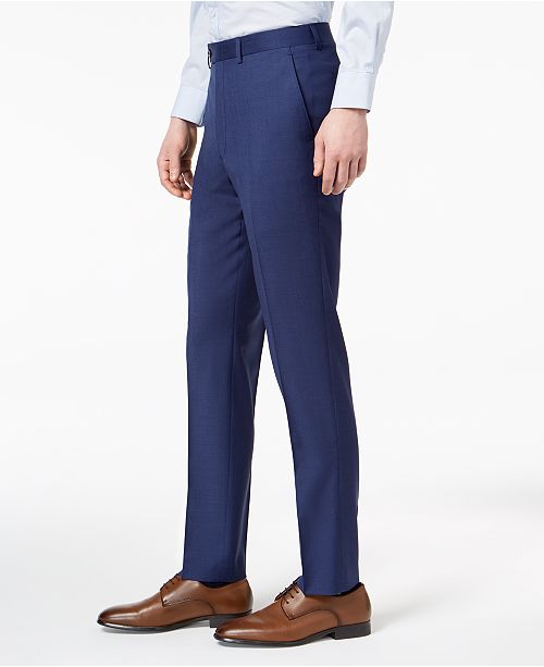 Calvin Klein Men's Extra-Slim Fit Infinite Stretch Blue Twill Suit ...