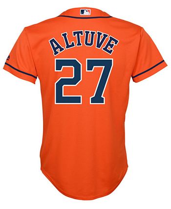 Houston Astros Majestic Official Cool Base Jersey - Orange