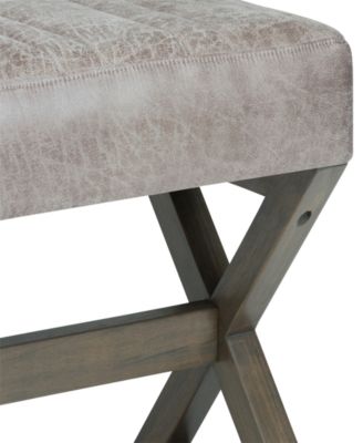 Salinger Contemporary Modern Rectangle Ottoman Bench