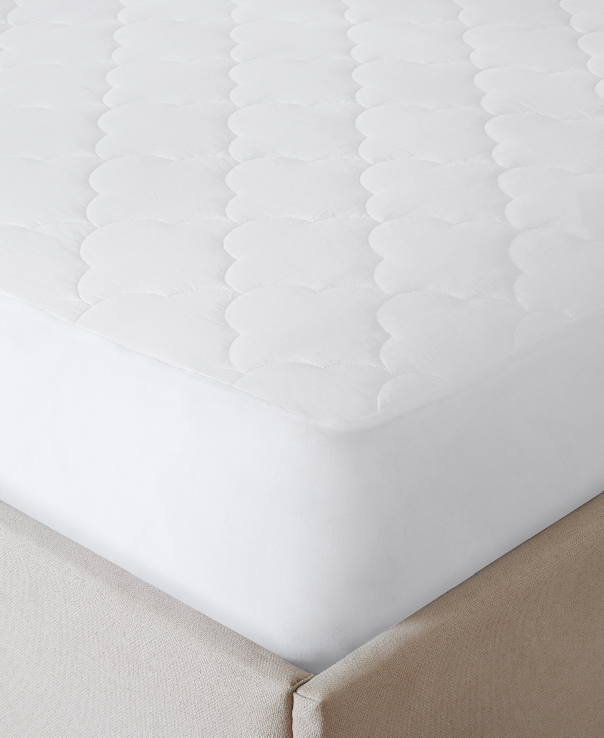 Sleep Philosophy Quilted Twin Mattress Pad In White