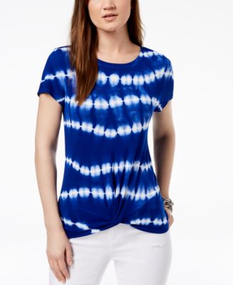 Inc International Concepts I.n.c. Petite Tie-dyed Twist Top, Created 