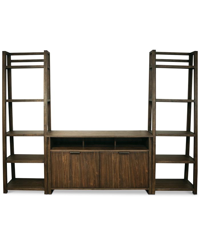 Furniture Ridgeway 3Pc. Entertainment Wall Set (Console & 2 Leaning