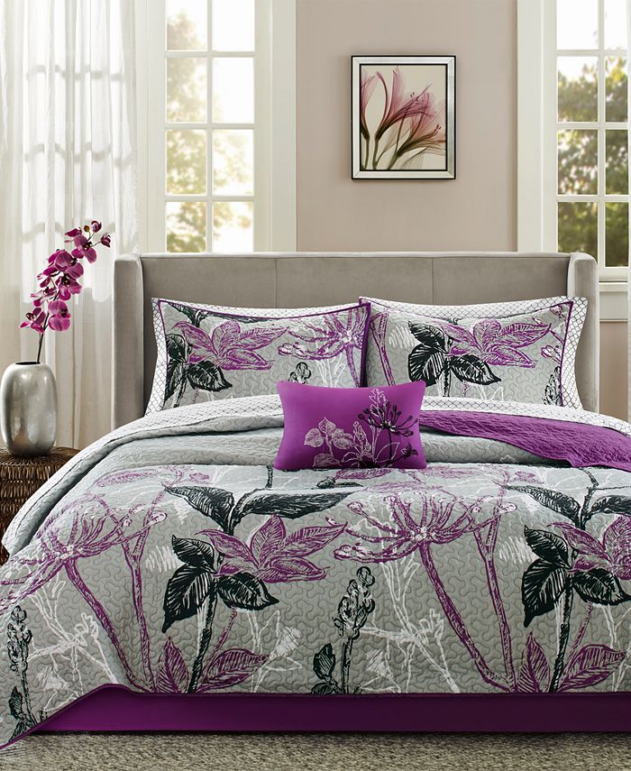 Madison Park Claremont 8Pc. California King Coverlet Set Macy's