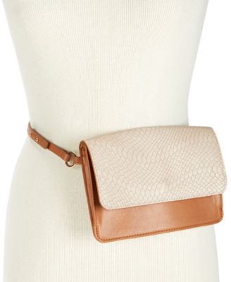 INC International Concepts - Smooth & Python-Embossed Belt Bag