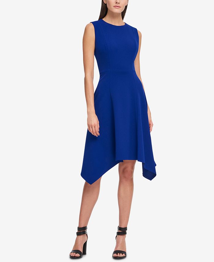 DKNY Handkerchief Hem Fit Flare Dress Created for Macy s Macy s