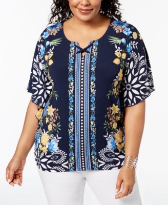 macy plus size tops