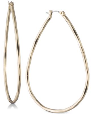 Nine West - Large Teardrop Hoop Earrings