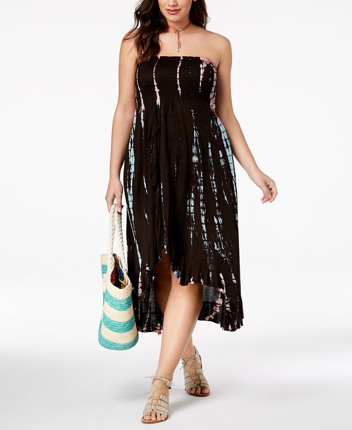 Plus size tube shop dress cover up