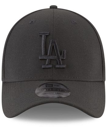 New Era Los Angeles Dodgers Blackout 39THIRTY Cap - Macy's