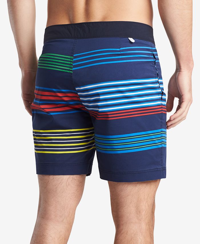 Tommy Hilfiger Men's Classic Fit Colorblocked Stripe 6.5