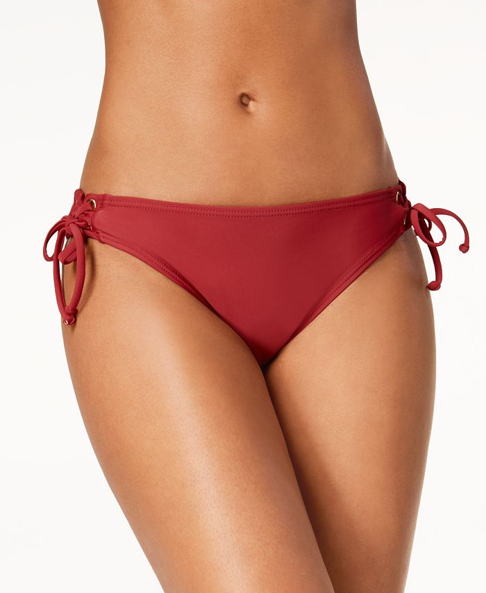 California Waves Lace Up Bikini Bottoms Created For Macys And Reviews Swimsuits And Cover Ups 