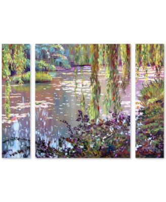 Trademark Global - David Lloyd Glover 'Homage to Monet' Large Multi-Panel Wall Art Set